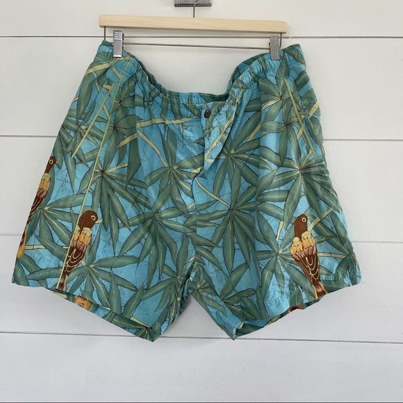 Tommy Bahama Parrot Swim Trunks - Picture 1 of 5